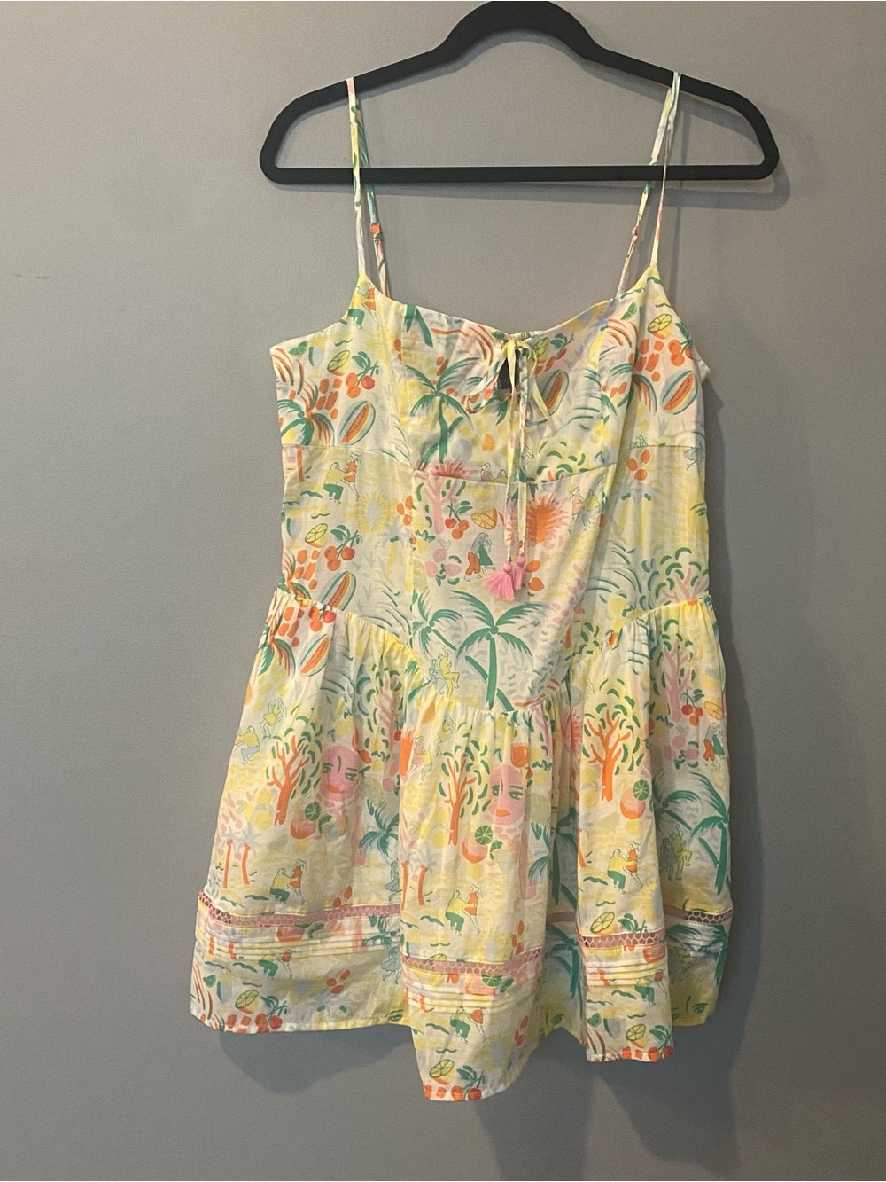 Roller Rabbit X Target Vacation Mini Dress Drop Waist Floral Print SZ Med